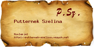 Putternek Szelina névjegykártya